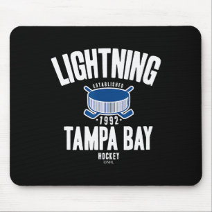 Tampa Bay Lightning Hockey Puck Schwarz Offiziell  Mousepad