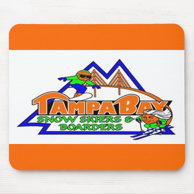 Tampa Bay Schnee-Skifahrer und Internatsschüler Mousepad (Vorne)
