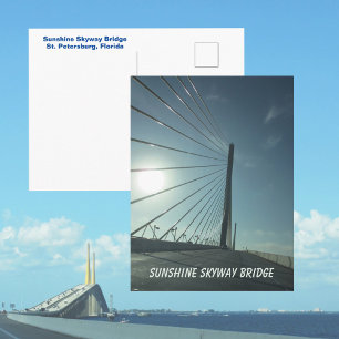 Tampa Bay Sunshine Skyway Brücke Florida Postkarte