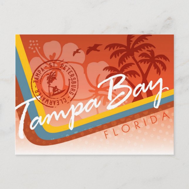 Tampa Bay Tropical Postcard Postkarte (Vorderseite)