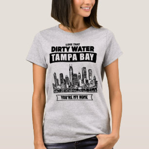 Tampa Bay Vous êtes ma maison_Texte noir T-shirt