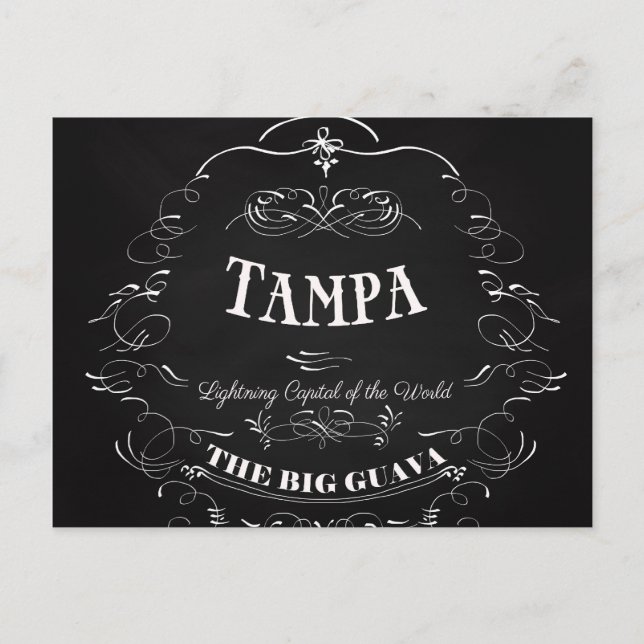 Tampa. Florida - Blitzende Hauptstadt der Welt Postkarte (Vorderseite)