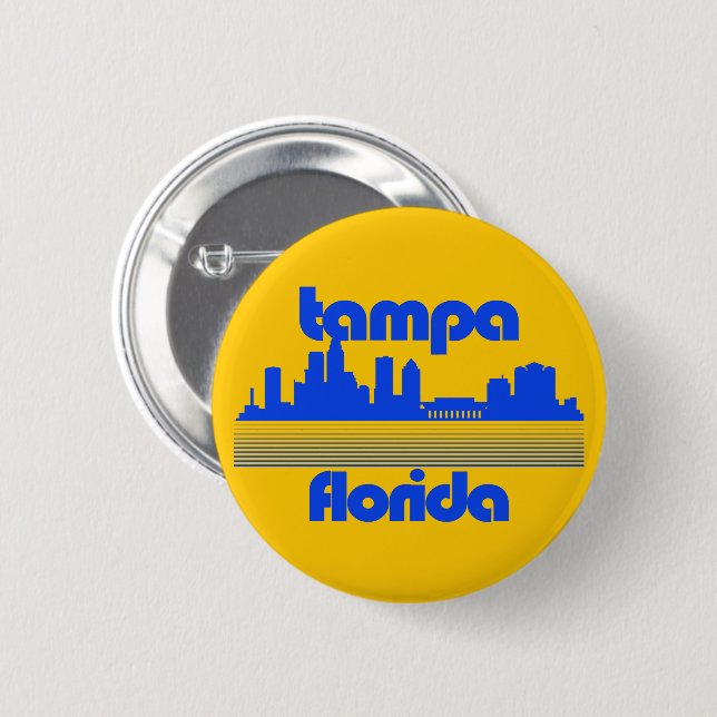 Tampa Florida Button (Vorne & Hinten)