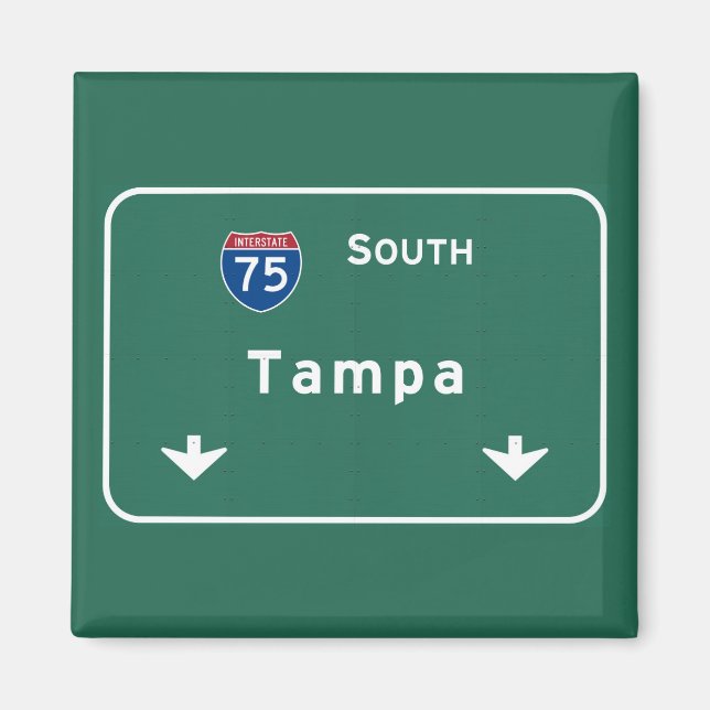 Tampa Florida fl Interstate Highway Freeway : Magnet (Vorne)