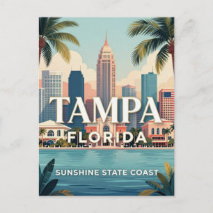 Tampa Florida Golfküsten-Reise Postkarte