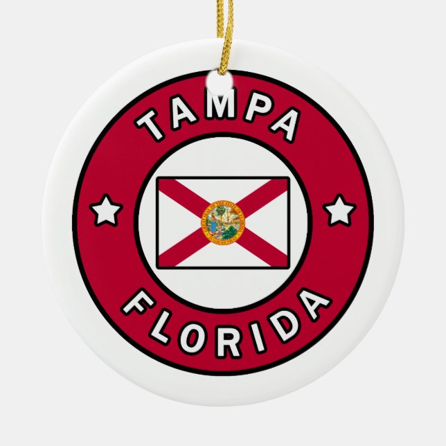Tampa Florida Keramik Ornament (Vorne)