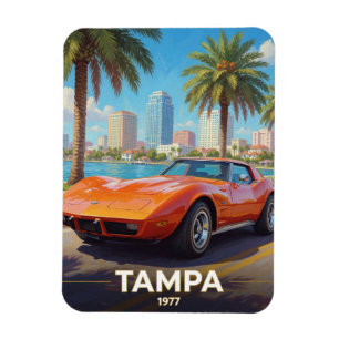 Tampa Florida Küstenautokultur 1977 Magnet