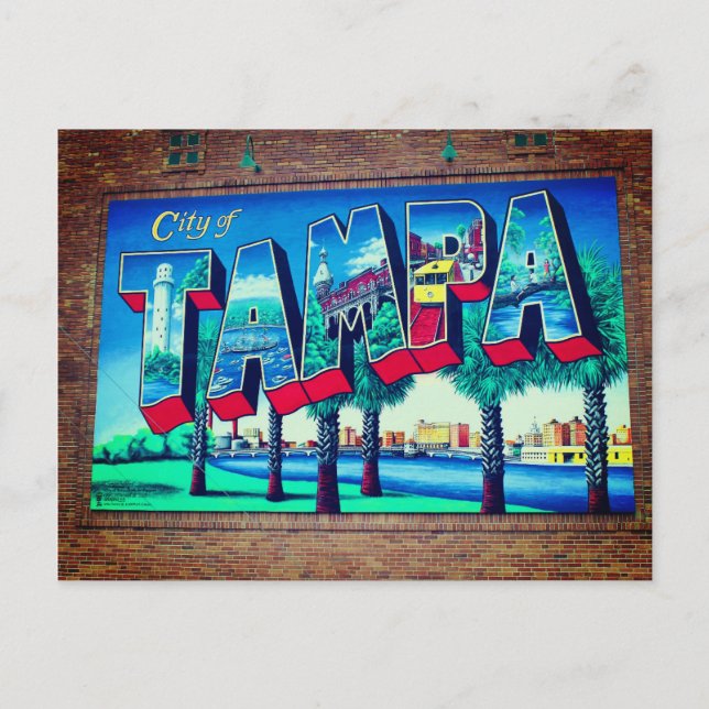Tampa Florida Postkarte (Vorderseite)