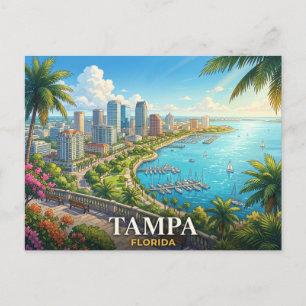 Tampa Florida Reise Postkarte