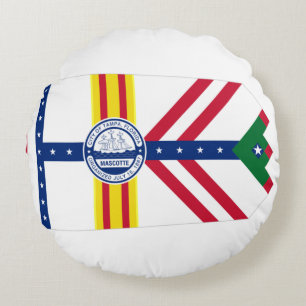 Tampa (Florida) Stadtflagge Rundes Kissen