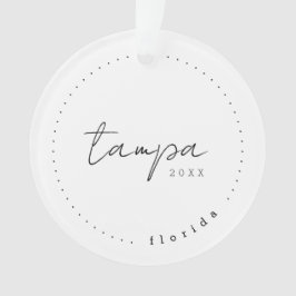 Tampa Florida Travel Vereinte Staaten Einfache Dek Ornament