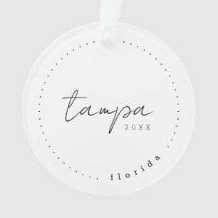 Tampa Florida Travel Vereinte Staaten Einfache Dek Ornament