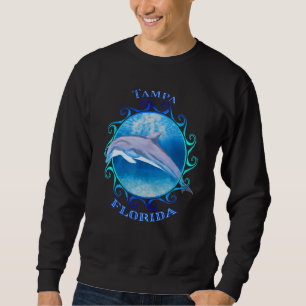 Tampa Florida Vacation Souvenir Dolphin Sweatshirt