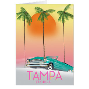 Tampa Florida Vintages Reiseplakat.
