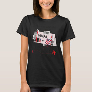 Tampa Mädchen Tampa Bordkarte T-Shirt