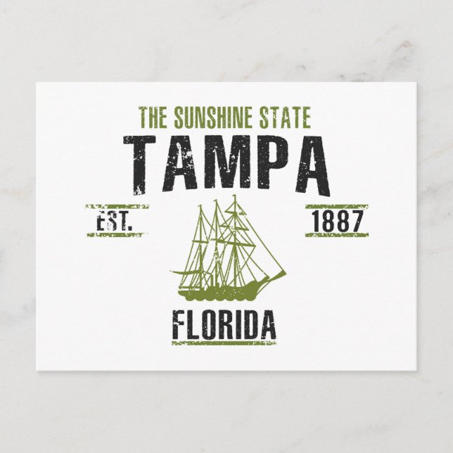 Tampa Postkarte (Vorderseite)