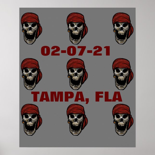 TAMPA SKULLS POSTER (Vorne)