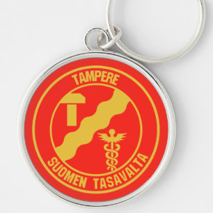 Tampere-RundEmblem Schlüsselanhänger