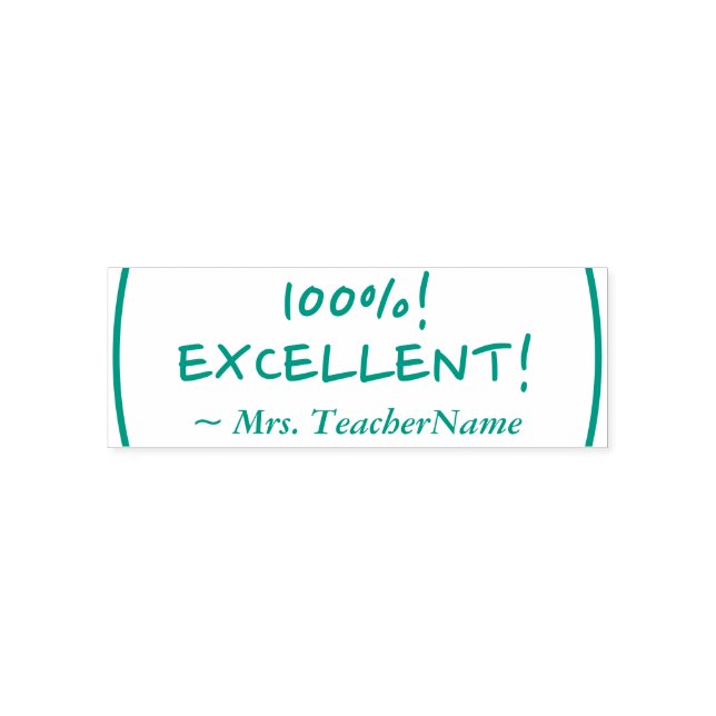 Tampon Auto-encreur "100%! EXCELLENT !" Classement du tampon en caoutc (Design)