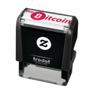 Tampon Auto-encreur Acheter Bitcoin auto-encre en caoutchouc Timbre
