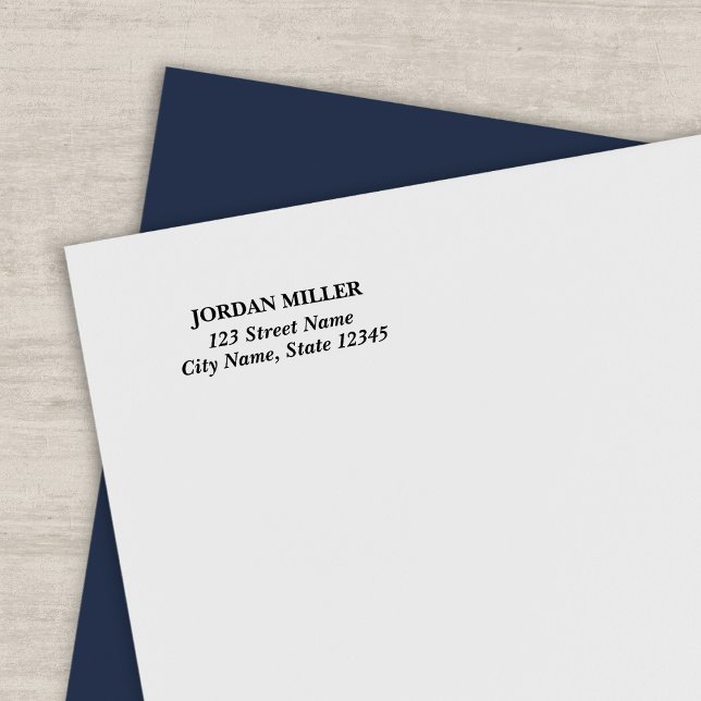 Tampon Auto-encreur Adresse d'accueil classique moderne (Créateur téléchargé)