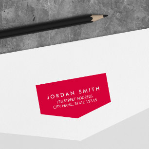 Tampon Auto-encreur Adresse de retour de bannière classique moderne