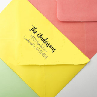 Tampon Auto-encreur Adresse de retour de script