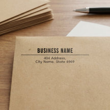 Adresse de retour d'entreprise | Logo professionne