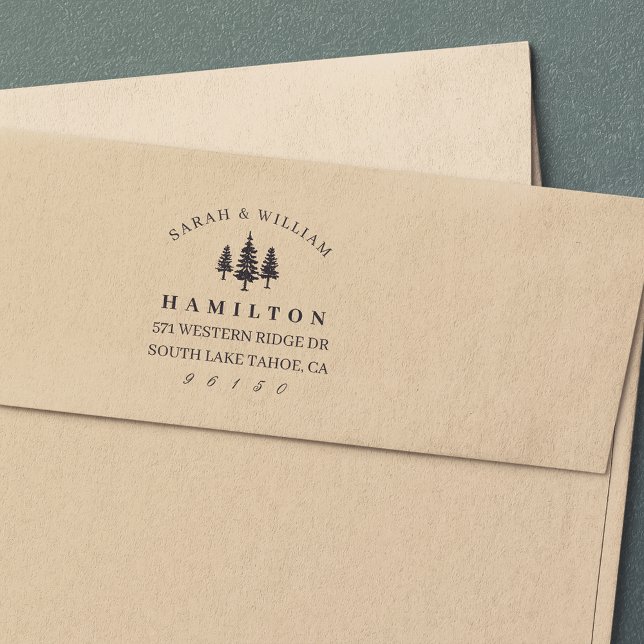 Tampon Auto-encreur Adresse de retour des pins grands (Créateur téléchargé)