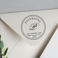 Adresse de retour Monogramme classique