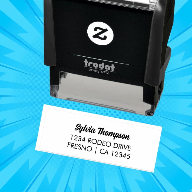 Tampon Auto-encreur Adresse de retour personnalisée (Créateur téléchargé)