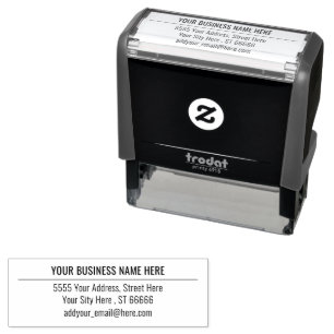 Tampon Auto-encreur Adresse de timbre auto-connexion personnalisée Vot