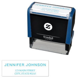 Tampon Auto-encreur Adresse d'entreprise moderne simple