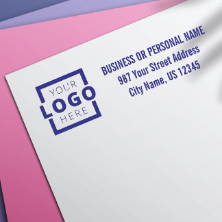 Tampon Auto-encreur Adresse du logo de l'entreprise personnalisée