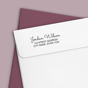 Tampon Auto-encreur Adresse personnelle de Modern Script