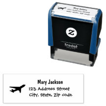 Adresse postale simple moderne de l'avion de trans