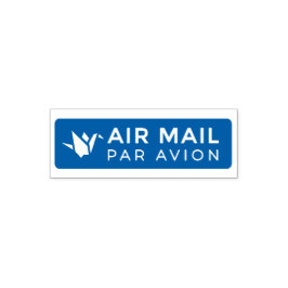 Tampon Auto-encreur AIR MAIL PAR AVION 折り鶴 鳥 エアメールスタンプ origami bird セル