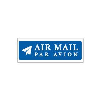 Tampon Auto-encreur AIR MAIL PAR AVION 紙飛行機 エアメールスタンプ paper airplane セ