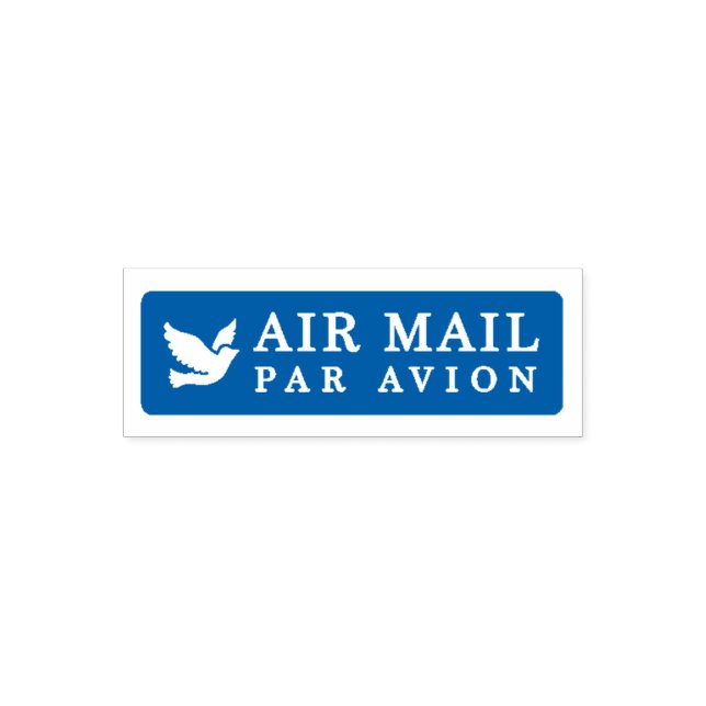 Tampon Auto-encreur AIR MAIL PAR AVION 鳥 エアメールスタンプ bird birds セルフインキング (Design)