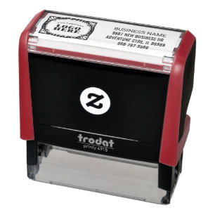 Tampon Auto-encreur Ajouter une adresse de nom d'entreprise et un logo