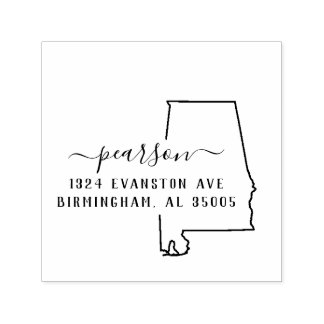 Tampon Auto-encreur Alabama Retourner Adresse Timbre auto-allumage