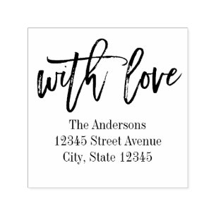 Tampon Auto-encreur Amour brossé Timbre en caoutchouc personnalisé