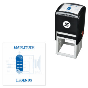 Tampon Auto-encreur Amplitude Légendes Amplificateur Tube Vacuum