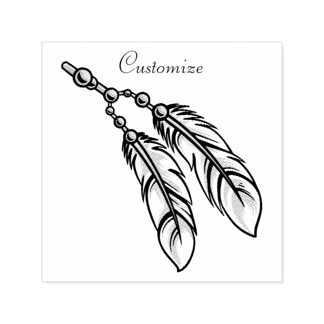 Tampon Auto-encreur Apache Feathers Thunder_Cove (Design)