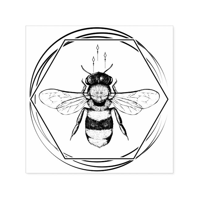 Tampon Auto-encreur Apiary Skincare Tattoo Art Bee (Design)