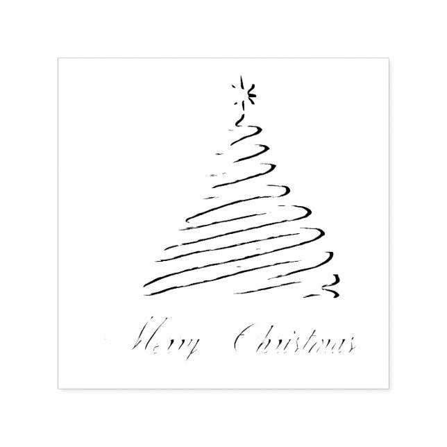 Tampon Auto-encreur Arbre de Noël (Design)