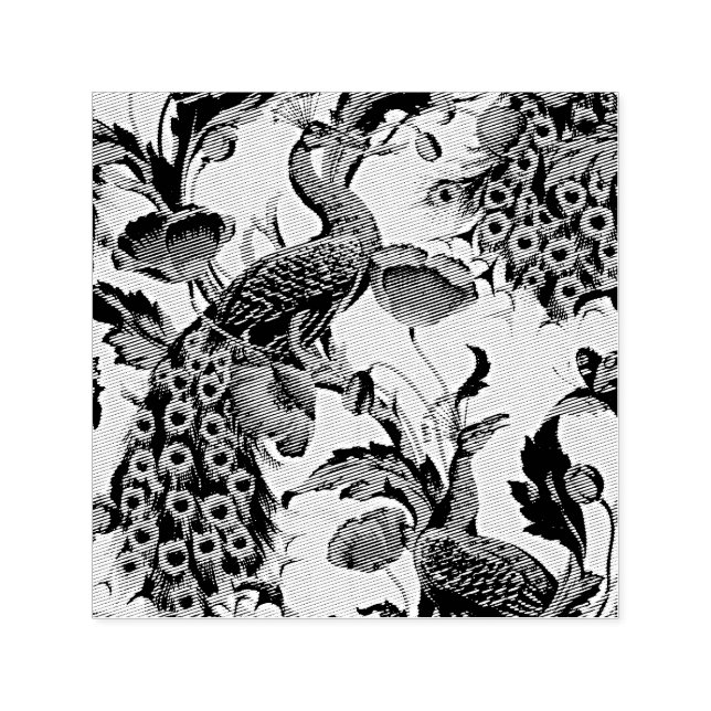 Tampon Auto-encreur Art Nouveau Elégance : Sidewall, The Peacock, 1896 (Design)