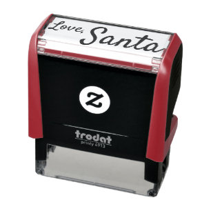 Tampon Auto-encreur Auto-Intendance Père Noël Signature Timbre Enfants