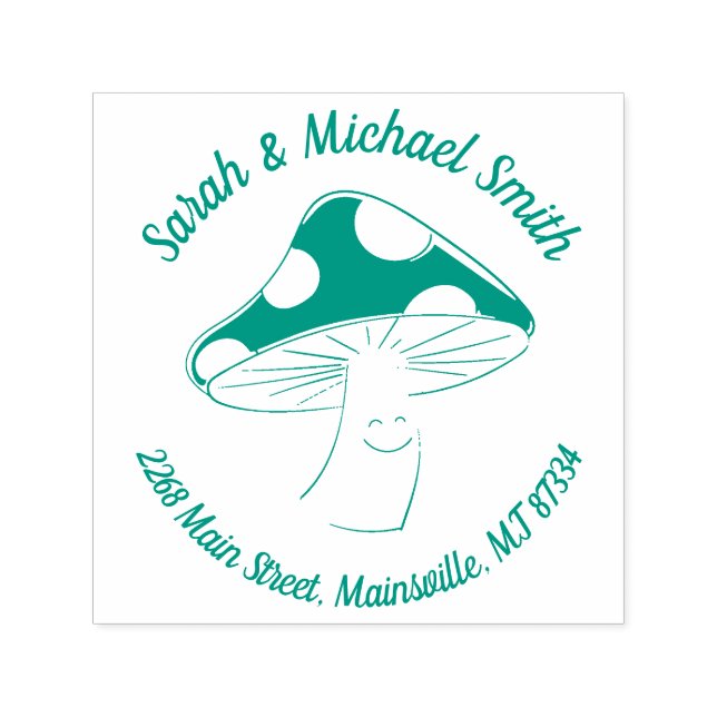 Tampon Auto-encreur Baby shower champignon (Design)