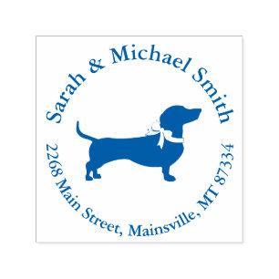 Tampon Auto-encreur Baby shower Dachshund Wiener Dog